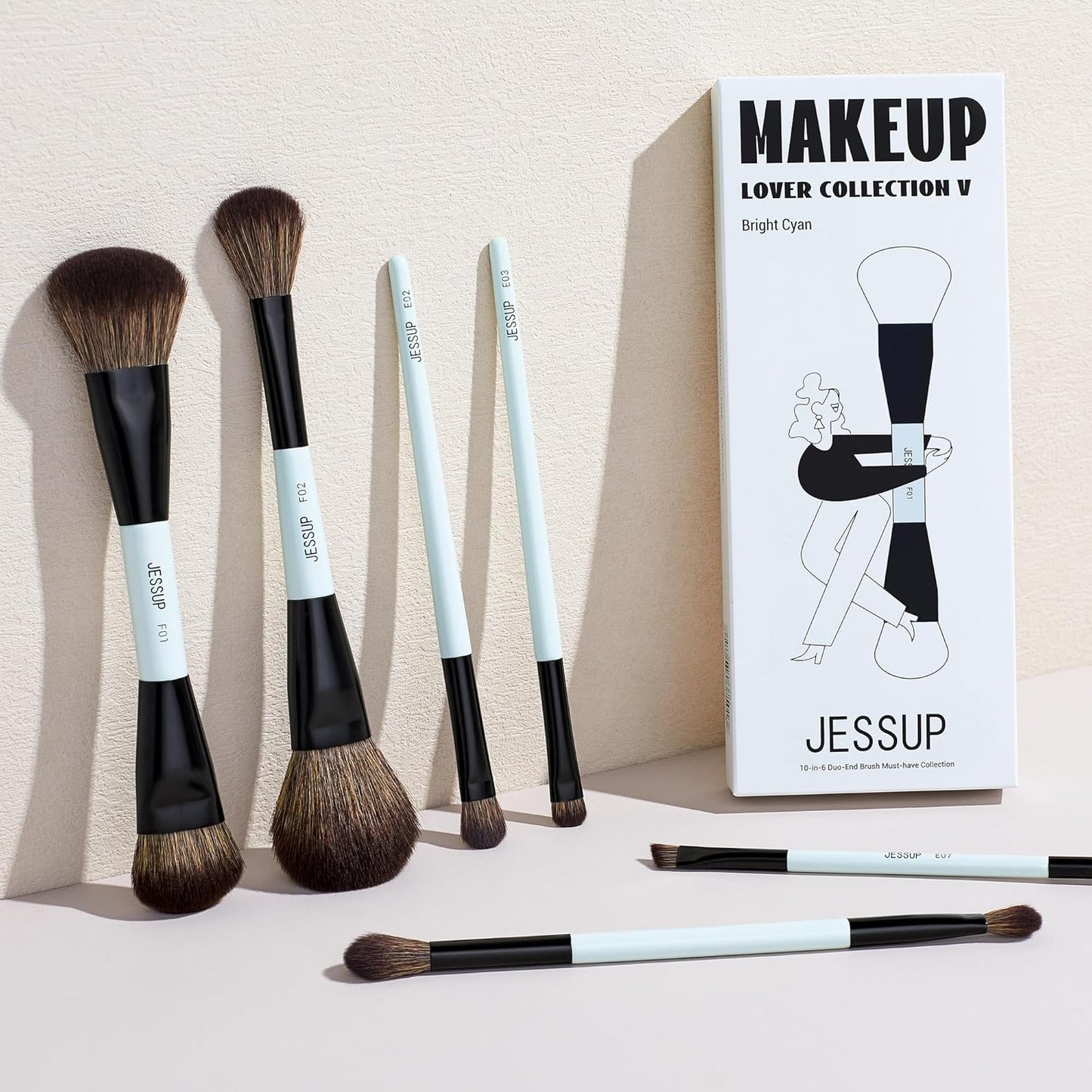 Jessup - Set de 6 Brochas Doble Lado