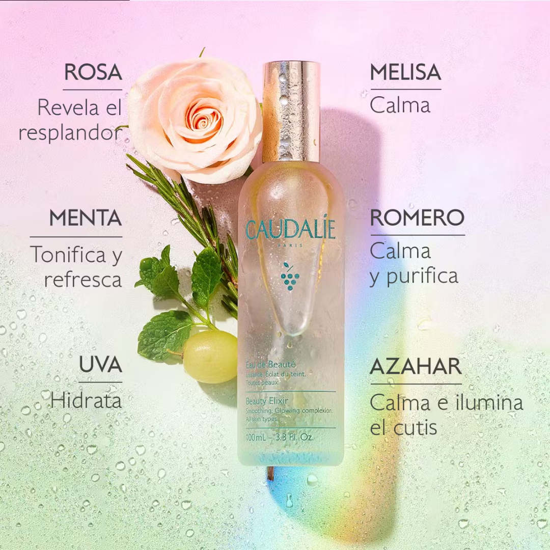 Caudalie - Beauty Elixir Prep, Set, Glow Face Mist