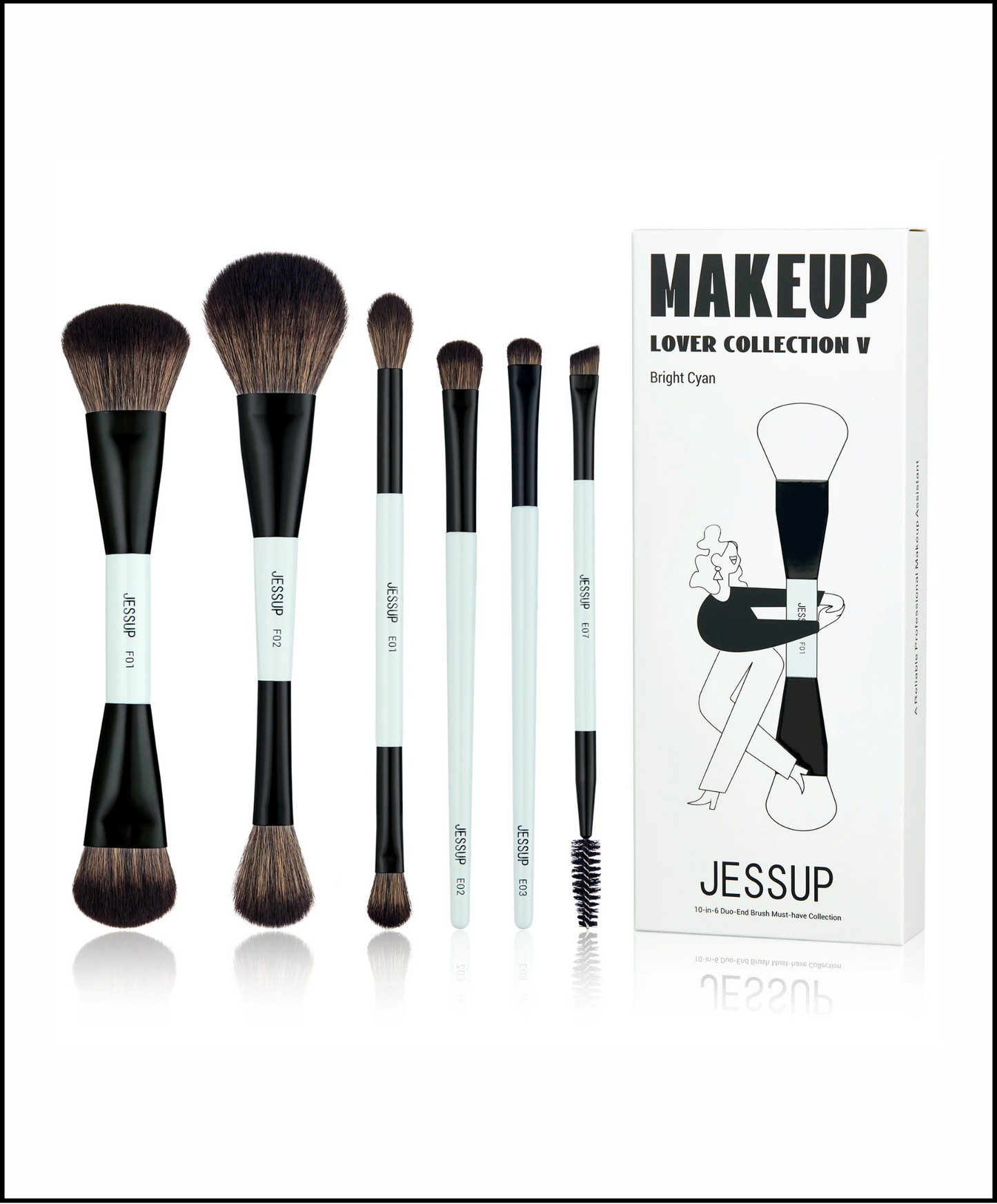 Jessup - Set de 6 Brochas Doble Lado